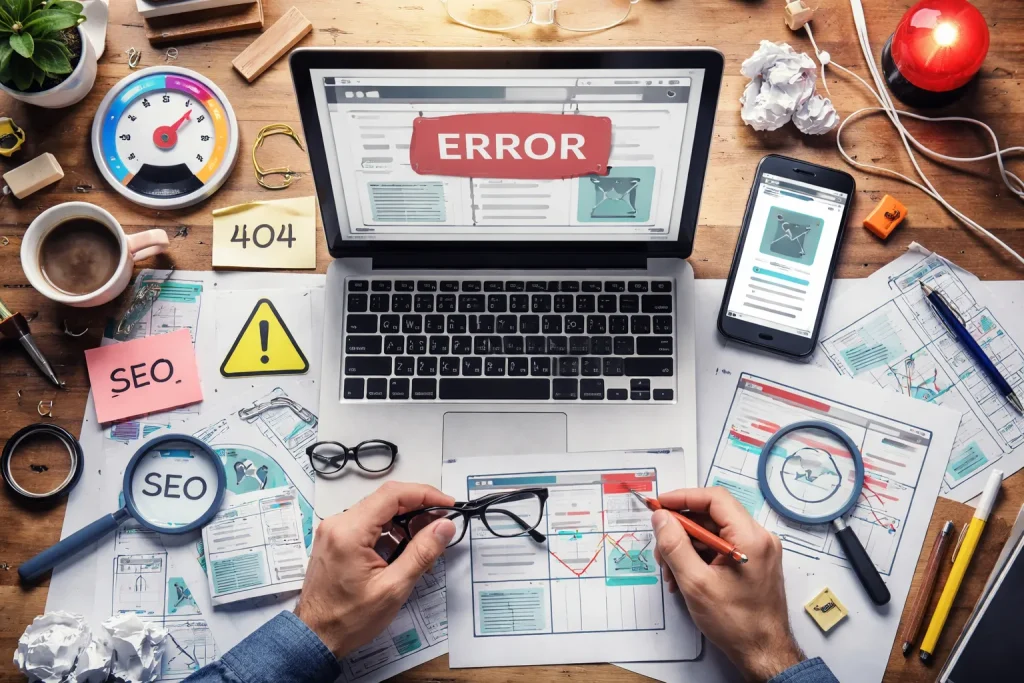 اشتباهات طراحی سایت